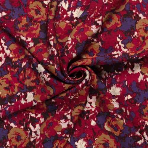 Viskose Nylon CREPE Abstract - FARBE