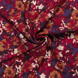 Viskose Nylon CREPE Abstract - FARBE