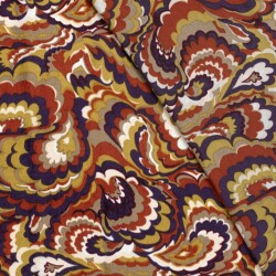 Satin VELVET Blumen - FARBE