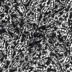 Satin VELVET Paisley - FARBE