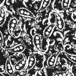 Satin VELVET Paisley - FARBE