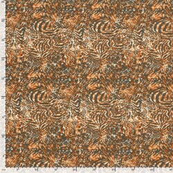Viskose Krepp Paisley - FARBE
