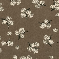 Viskose Krepp Blumen - FARBE