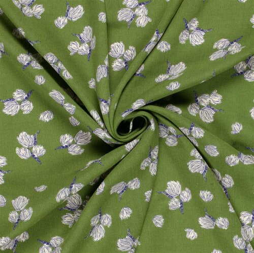 Viskose Krepp Blumen - FARBE