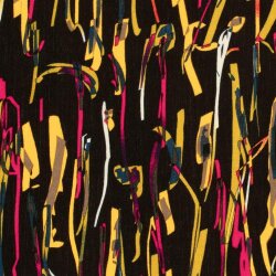 Viskose Krepp Abstract - FARBE