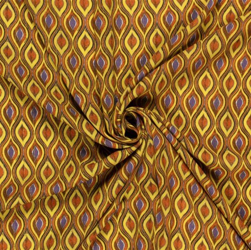 Viskose Krepp Lurex Abstract - FARBE