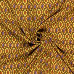 Viskose Krepp Lurex Abstract - FARBE