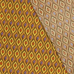 Viskose Krepp Lurex Abstract - FARBE