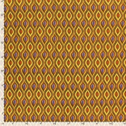 Viskose Krepp Lurex Abstract - FARBE