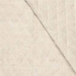 Cord XL Steppstoff beidseitig - hellbeige