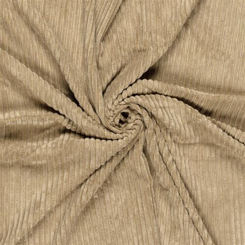 Breitcord Gebürstet Uni - kamelbeige