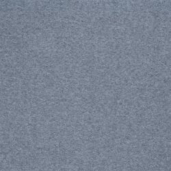 Strickjersey Gebürstet Uni - stahlblau meliert