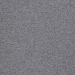 Strickjersey Gebürstet Uni - dunkelgrau meliert