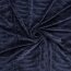 Samt Stretch Uni Wellen - marineblau