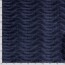 Samt Stretch Uni Wellen - marineblau