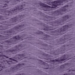 Samt Stretch Uni Wellen - violett