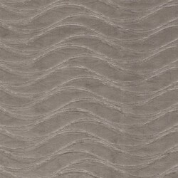 Samt Stretch Uni Wellen - taupe