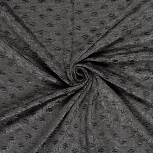 Samt Stretch Uni Punkte - stahlgrau