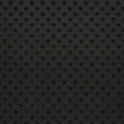 Samt Stretch Uni Punkte - schwarz