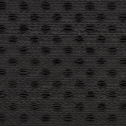 Samt Stretch Uni Punkte - schwarz