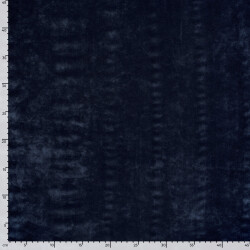 Samt Stretch Uni - marineblau