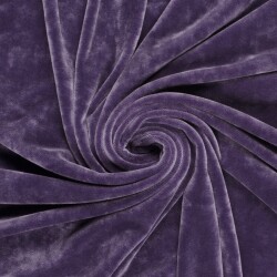 Samt Stretch Uni - violett