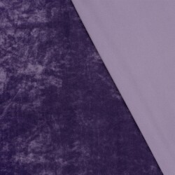Samt Stretch Uni - violett