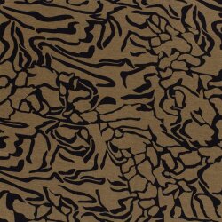 Polyester Viskose wildes Muster - kamel