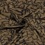 Polyester Viskose wildes Muster - kamel