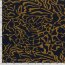 Polyester Viskose wildes Muster - marineblau/ocker