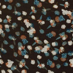 Polyester Viskose kleine Blumentupfen - braun