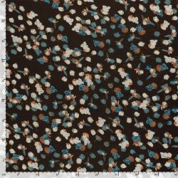 Polyester Viskose kleine Blumentupfen - braun