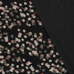 Polyester Viskose kleine Blumentupfen - schwarz