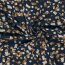 Polyester Viskose kleine Blumentupfen - marineblau