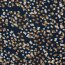 Polyester Viskose kleine Blumentupfen - marineblau