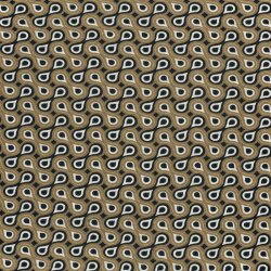 Polyester Viskose abstrakte Tropfenreihen - kamel