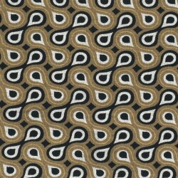 Polyester Viskose Tropfenreihen - kamel