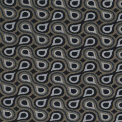 Polyester Viskose Tropfenreihen - taupe