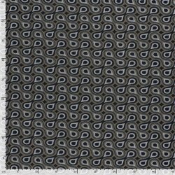 Polyester Viskose Tropfenreihen - taupe