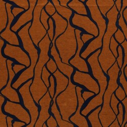 Polyester Viskose abstraktes Geflecht - ocker