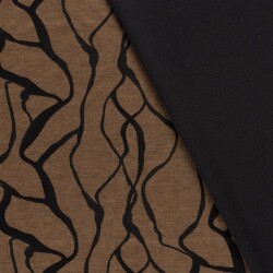 Polyester Viskose abstraktes Geflecht - kamel