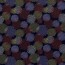 Polyester Viskose abstrakte Kreise - marineblau