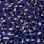 Poyester Viskose Mix abstrakte Kleckse - royalblau