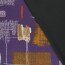 Polyester Viskose abstrakte Pinselstriche - lila