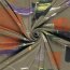Polyester Viskose abstrakte Pinselstriche - taupe