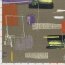 Polyester Viskose Pinselstriche - taupe