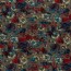 Polyester Viskose abstrakter Blumendruck - taupe