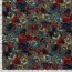 Polyester Viskose abstrakter Blumendruck - taupe