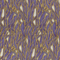 Polyester Viskose Aquarellgräser - violett