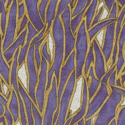 Polyester Viskose Aquarellgräser - violett